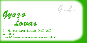 gyozo lovas business card